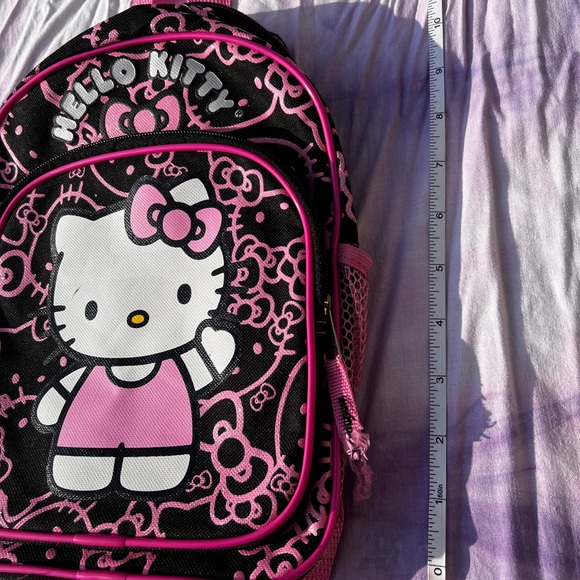 Official Sanrio Hello Kitty Mini Backpack Pink and Black - Picture 4 of 7